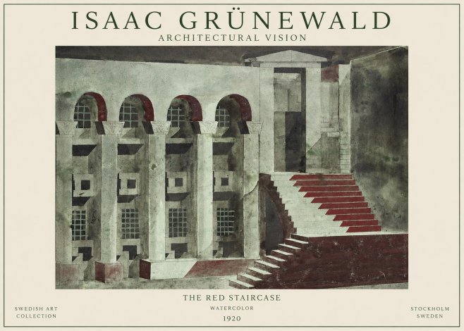 Isaac Grünewald The Steps of Silence No2 - Affiche