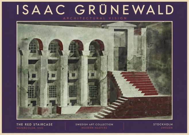Isaac Grünewald The Steps of Silence No5 - Affiche