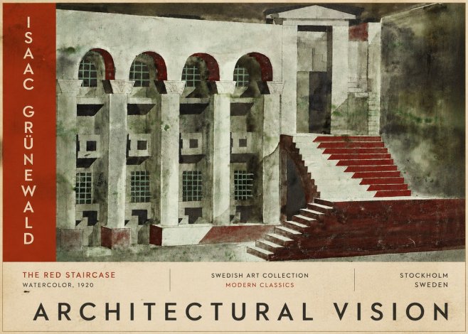 Isaac Grünewald The Steps of Silence No6 - Affiche