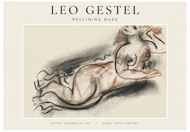 Leo Gestel Reclining Nude No1 - Affiche