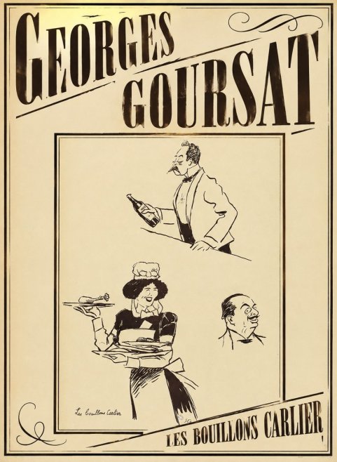 Georges Goursat Les Bouillons Carlier I No3 - Affiche