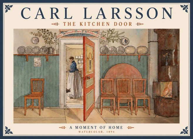 Carl Larsson The Kitchen Door No6 - Affiche
