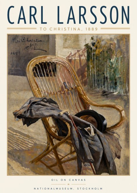 Carl Larsson To Christina, from C. Larsson, 1889 No4 - Affiche