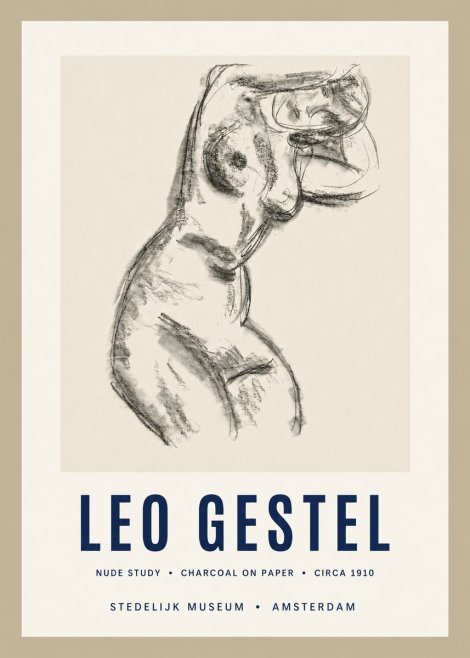 Leo Gestel Study of a Female Nude No3 - Affiche