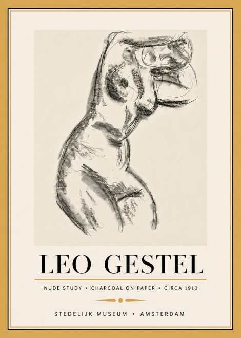 Leo Gestel Study of a Female Nude No5 - Affiche