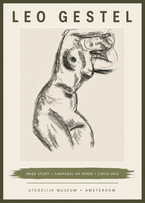 Leo Gestel Study of a Female Nude No6 - Affiche