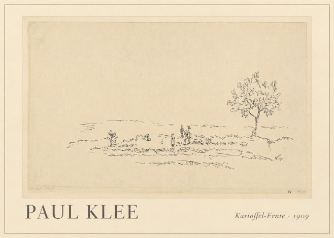 Paul Klee Kartoffel-ernte No1 - Affiche