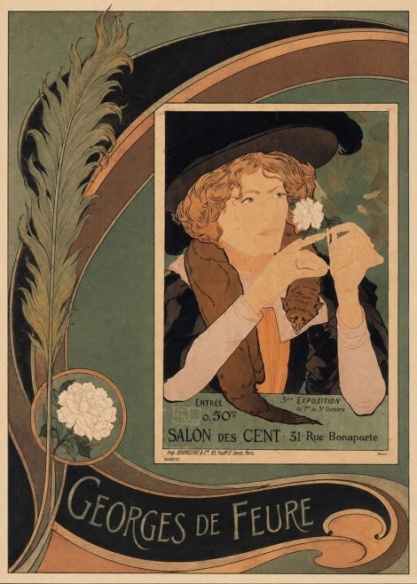 Georges de Feure Salon Des Cent No6 - Affiche