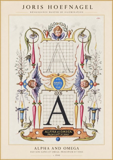 Joris Hoefnagel Alpha and Omega No1 - Affiche