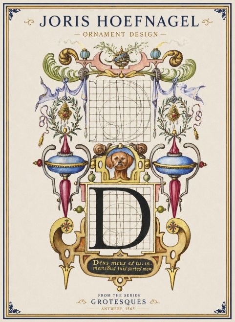Joris Hoefnagel Illuminated Initial 'D' No2 - Affiche