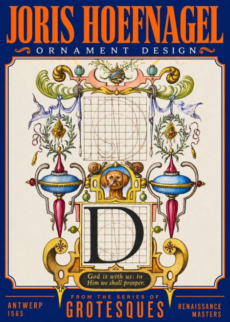 Joris Hoefnagel Illuminated Initial 'D' No3 - Affiche