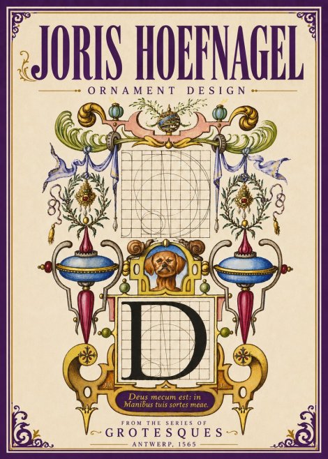 Joris Hoefnagel Illuminated Initial 'D' No5 - Affiche