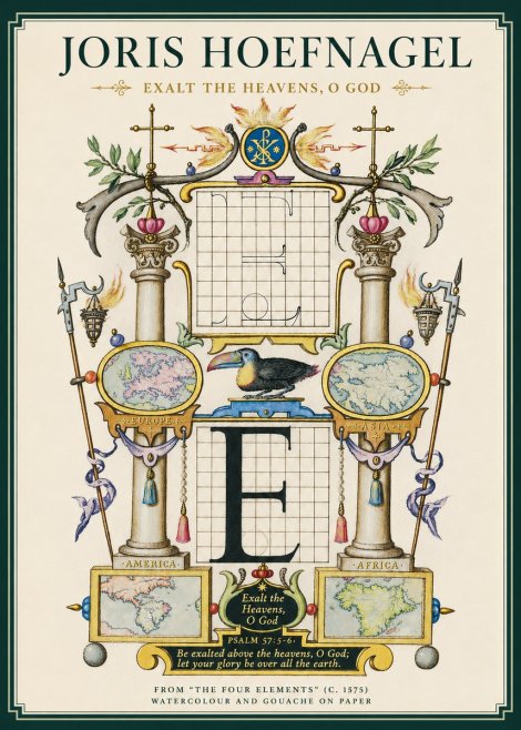Joris Hoefnagel Exalt the Heavens, O God No3 - Affiche