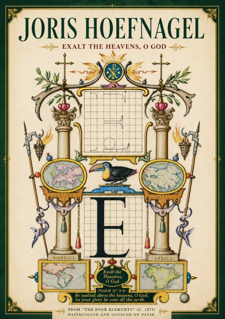 Joris Hoefnagel Exalt the Heavens, O God No6 - Affiche