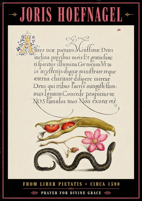 Joris Hoefnagel Prayer for Divine Grace No6 - Affiche