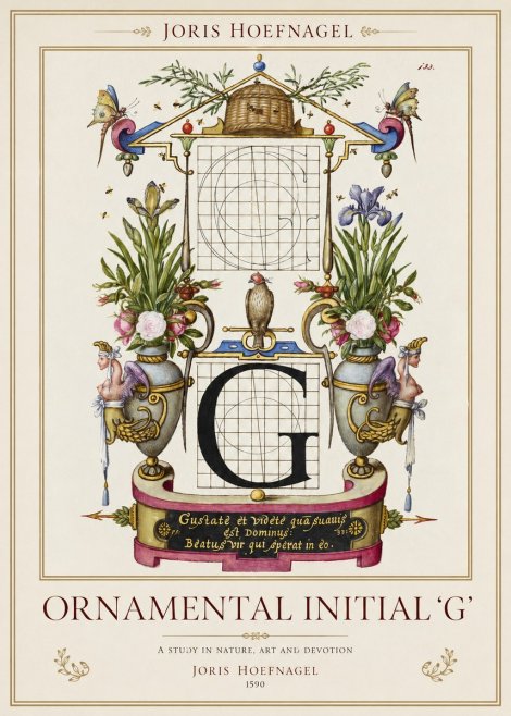 Joris Hoefnagel Ornamental Initial 'G' No1 - Affiche