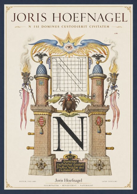 Joris Hoefnagel The Letter N No2 - Affiche