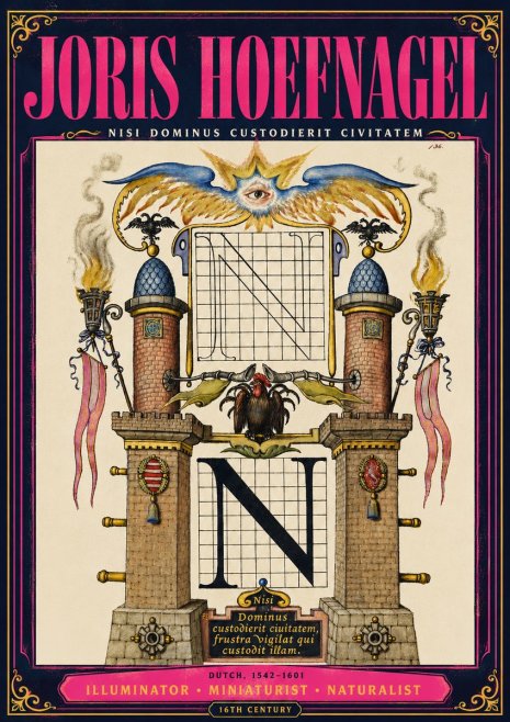 Joris Hoefnagel The Letter N No4 - Affiche
