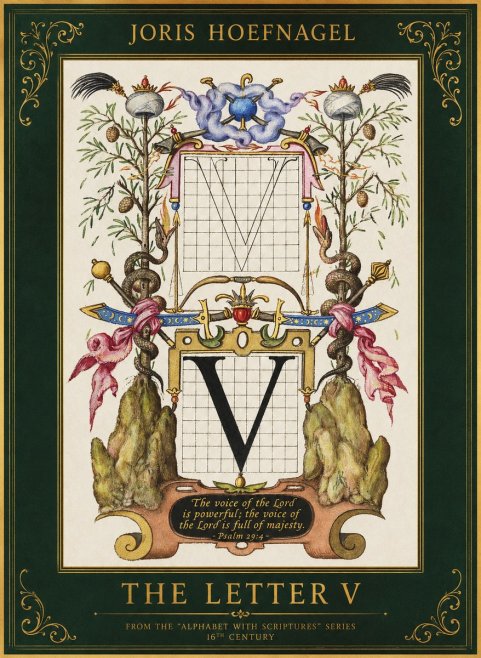 Joris Hoefnagel The Letter V No1 - Affiche
