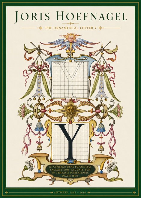 Joris Hoefnagel The Ornamental Letter Y No3 - Affiche
