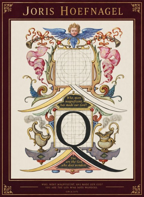 Joris Hoefnagel The Calligraphic Q No2 - Affiche