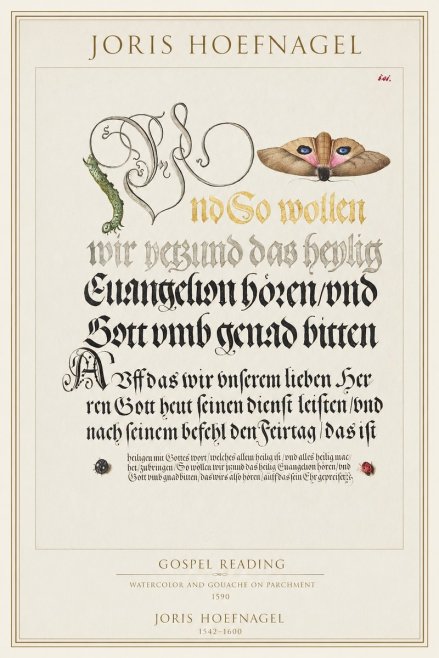 Joris Hoefnagel Gospel Reading No1 - Affiche
