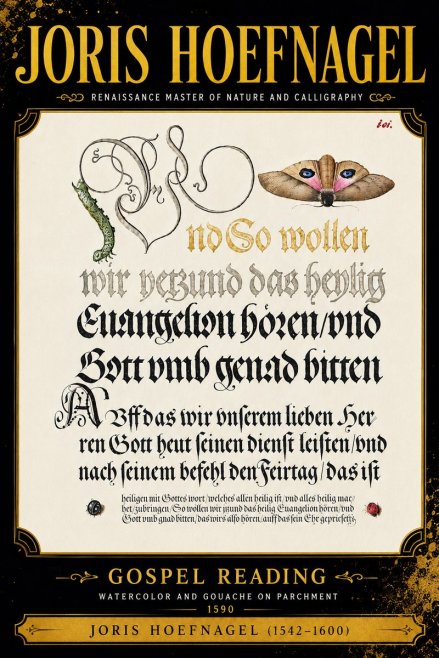 Joris Hoefnagel Gospel Reading No6 - Affiche