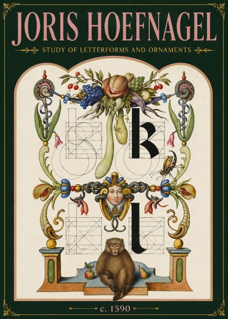 Joris Hoefnagel Study of Letterforms and Ornaments No6 - Affiche