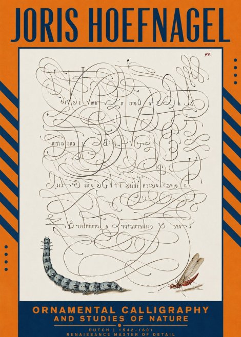 Joris Hoefnagel Ornamental Calligraphy and Studies of Nature No2 - Affiche