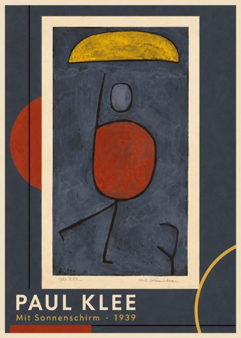 Paul Klee Mit Sonnenschirm No1 - Affiche