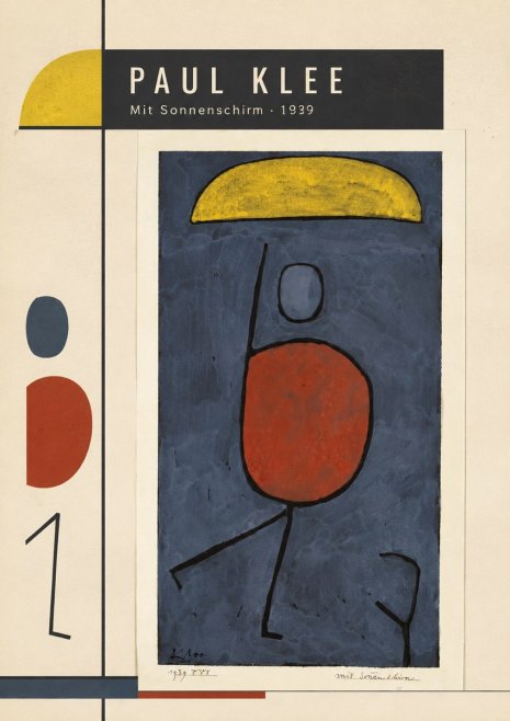Paul Klee Mit Sonnenschirm No3 - Affiche
