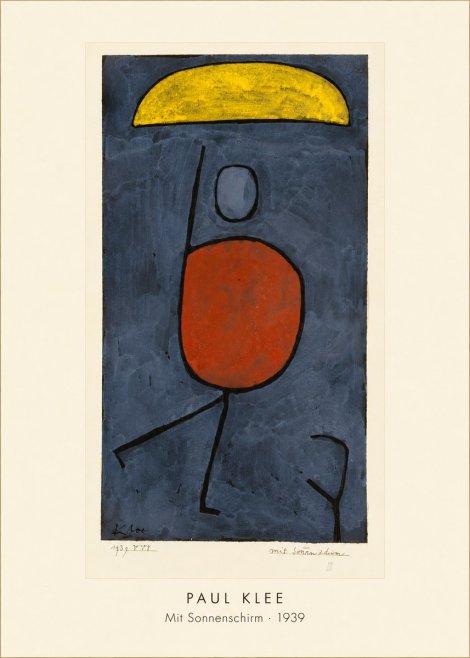 Paul Klee Mit Sonnenschirm No4 - Affiche