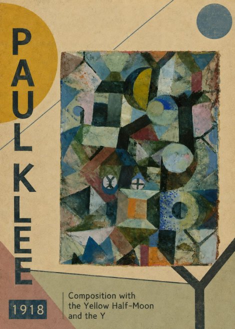 Paul Klee Composition with the Yellow Half-moon and the Y No3 - Affiche