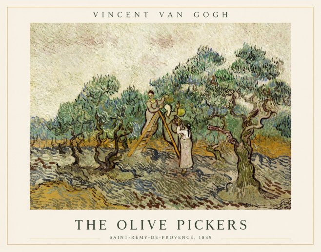 Van Gogh The Olive Pickers II No1 - Affiche