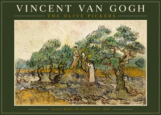 Van Gogh The Olive Pickers II No6 - Affiche