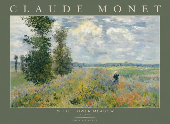 Monet Wild Flower Meadow No2 - Affiche