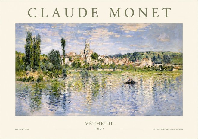 Monet Vétheuil No3 - Affiche