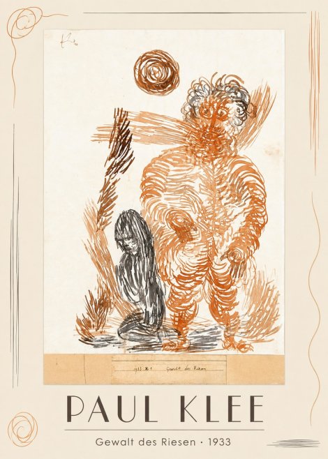 Paul Klee Gewalt Des Riesen I No1 - Affiche