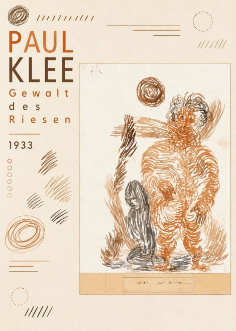 Paul Klee Gewalt Des Riesen I No6 - Affiche