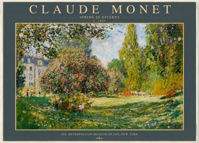 Monet Spring in Giverny No4 - Affiche