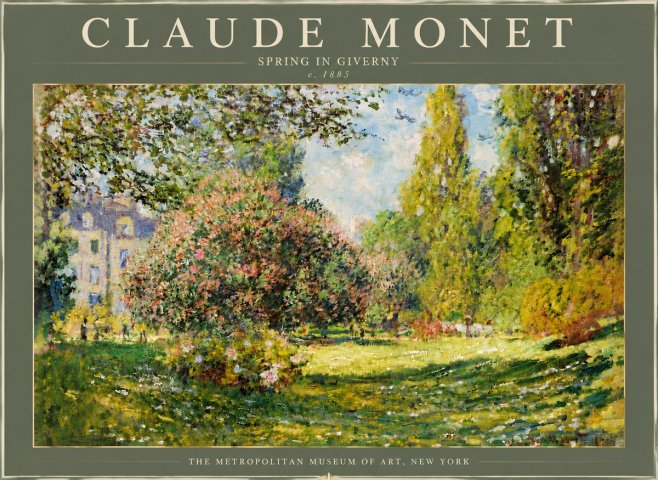 Monet Spring in Giverny No6 - Affiche