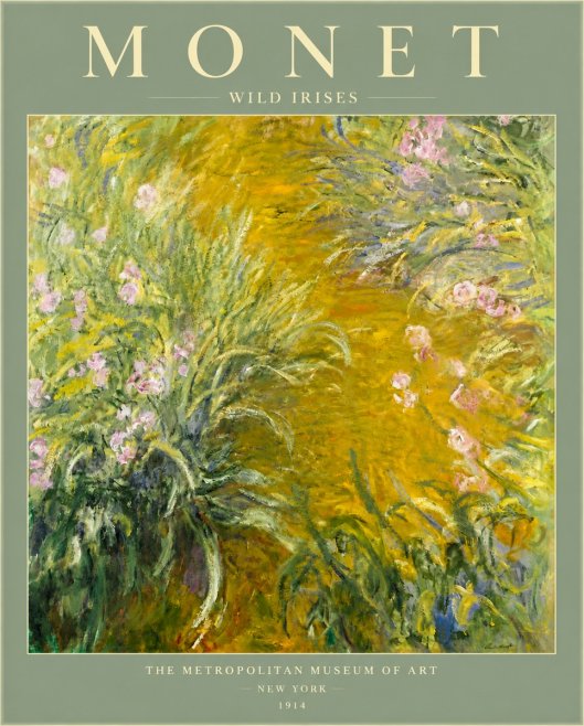 Monet Wild Irises No6 - Affiche