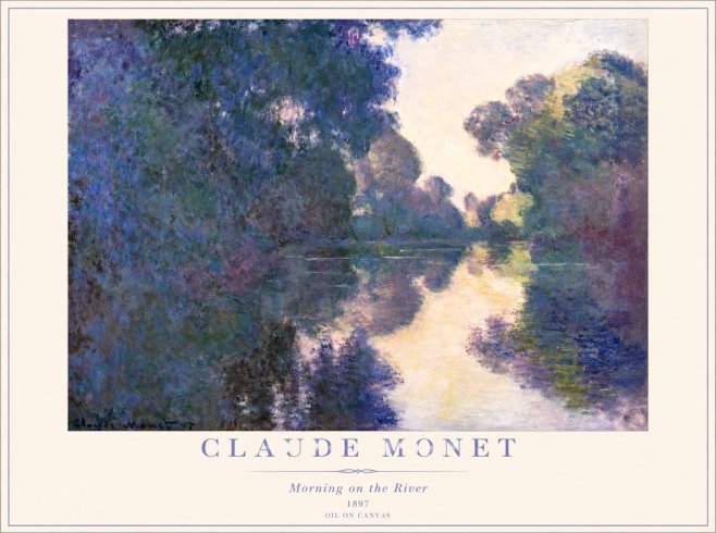 Monet Morning on the River No3 - Affiche