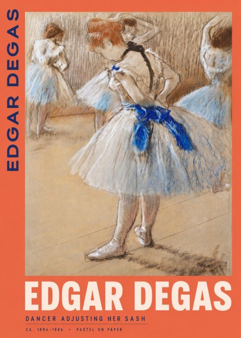 Edgar Degas Dancer Adjusting Her Sash No2 - Affiche