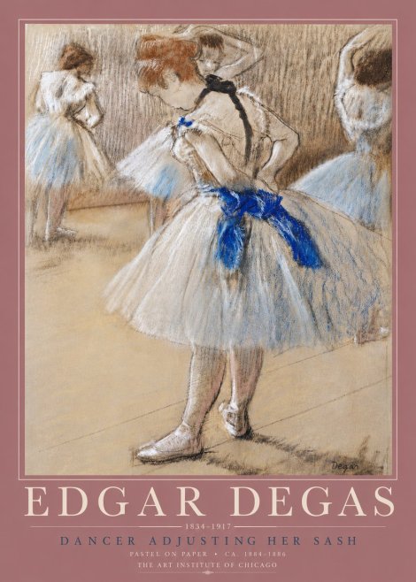 Edgar Degas Dancer Adjusting Her Sash No5 - Affiche