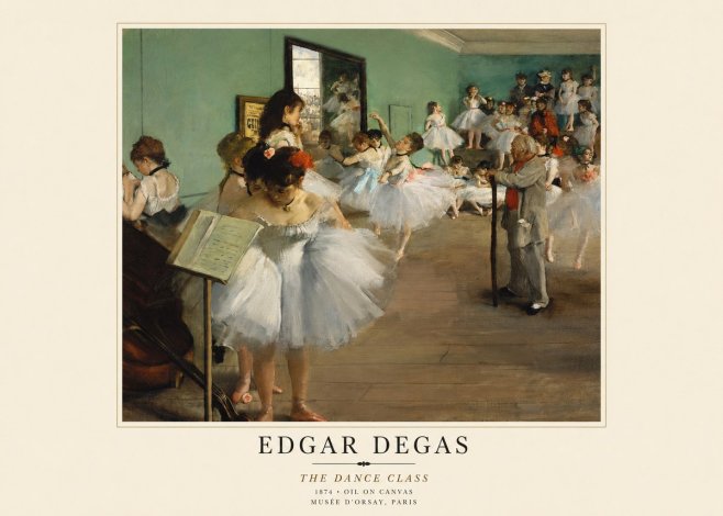 Edgar Degas The Dance Class I No1 - Affiche