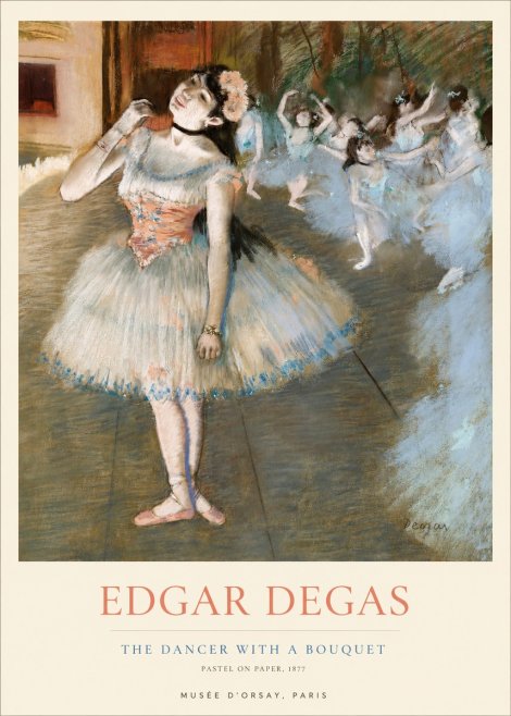 Edgar Degas The Dancer with a Bouquet No1 - Affiche