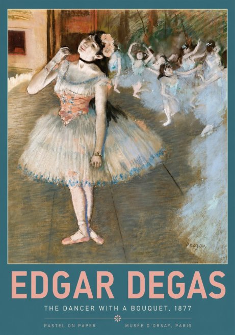 Edgar Degas The Dancer with a Bouquet No2 - Affiche