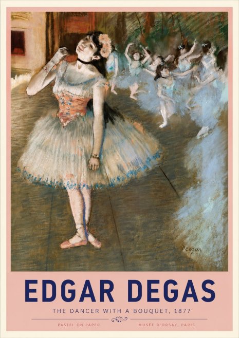 Edgar Degas The Dancer with a Bouquet No3 - Affiche
