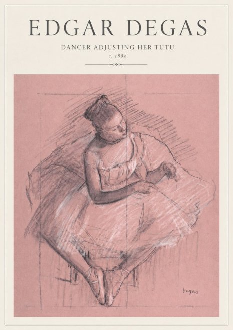 Edgar Degas Dancer Adjusting Her Tutu No3 - Affiche